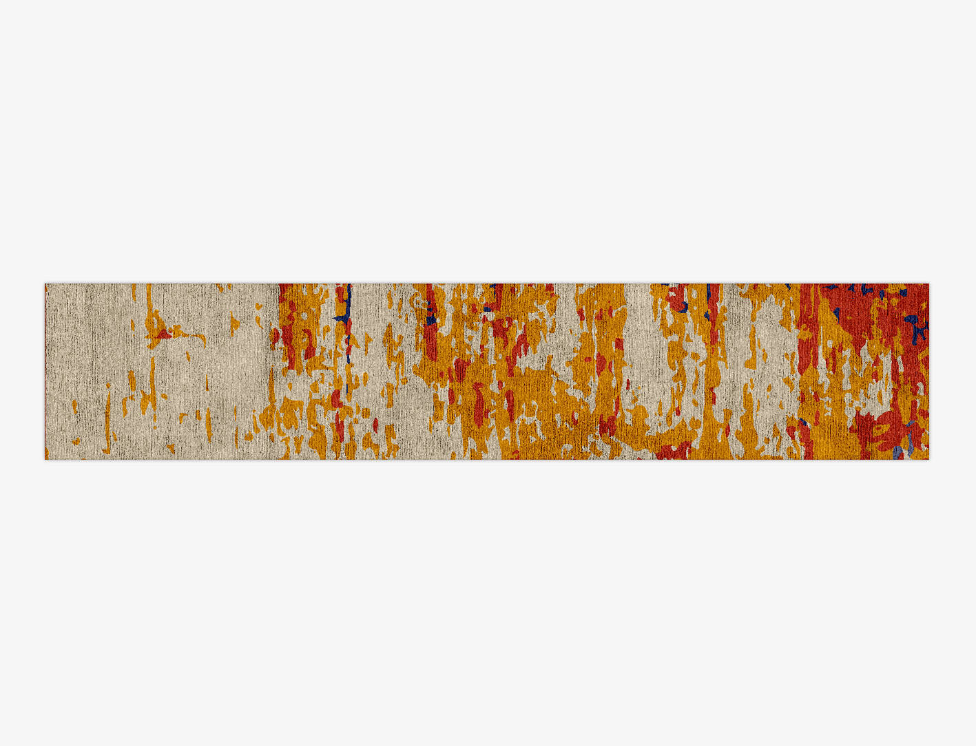 Half & Half Surface Art Runner Hand Knotted Bamboo Silk Custom Rug by Rug Artisan