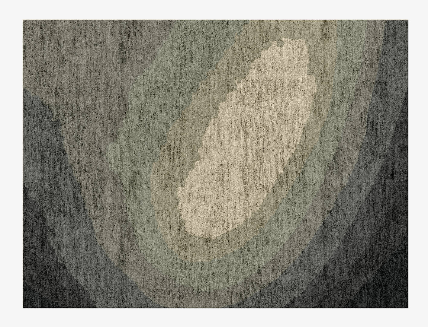 Hampstead Gradation Rectangle Hand Knotted Bamboo Silk Custom Rug by Rug Artisan