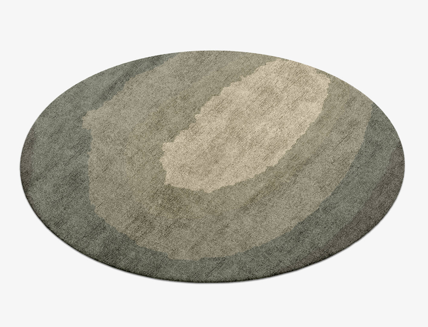 Hampstead Gradation Round Hand Knotted Bamboo Silk Custom Rug by Rug Artisan