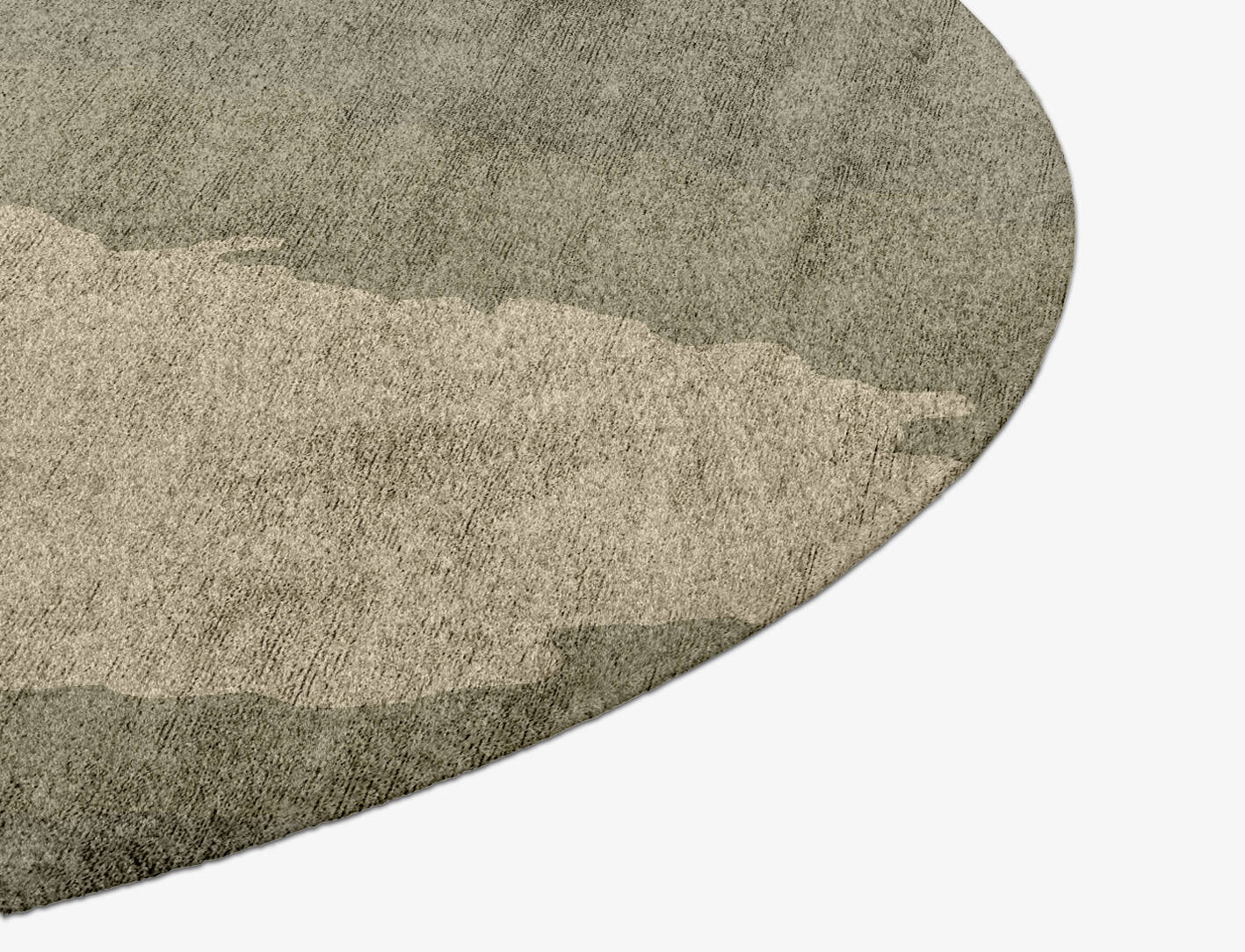 Hampstead Gradation Round Hand Knotted Bamboo Silk Custom Rug by Rug Artisan