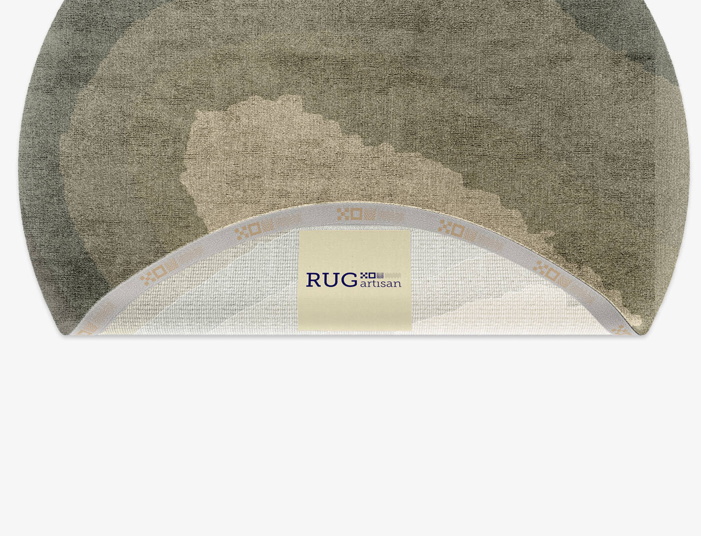 Hampstead Gradation Round Hand Knotted Bamboo Silk Custom Rug by Rug Artisan