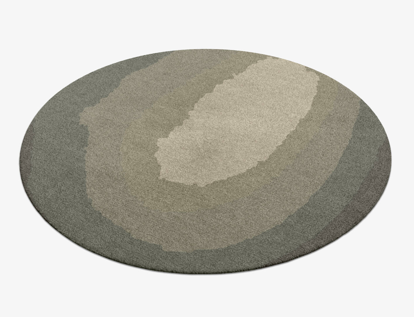 Hampstead Gradation Round Hand Knotted Tibetan Wool Custom Rug by Rug Artisan