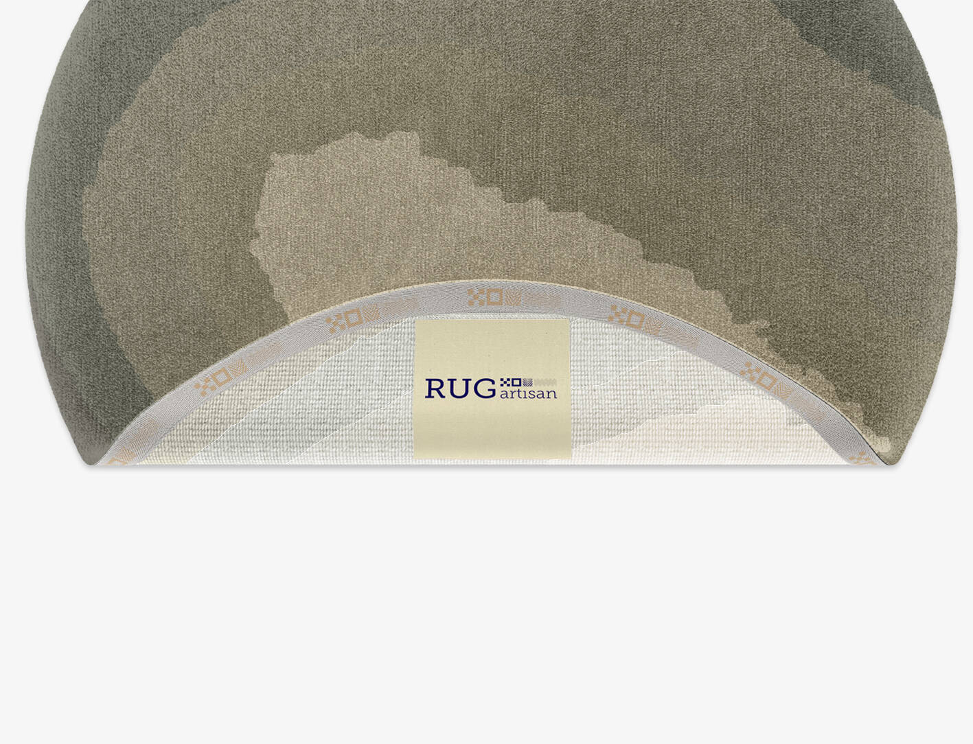 Hampstead Gradation Round Hand Knotted Tibetan Wool Custom Rug by Rug Artisan