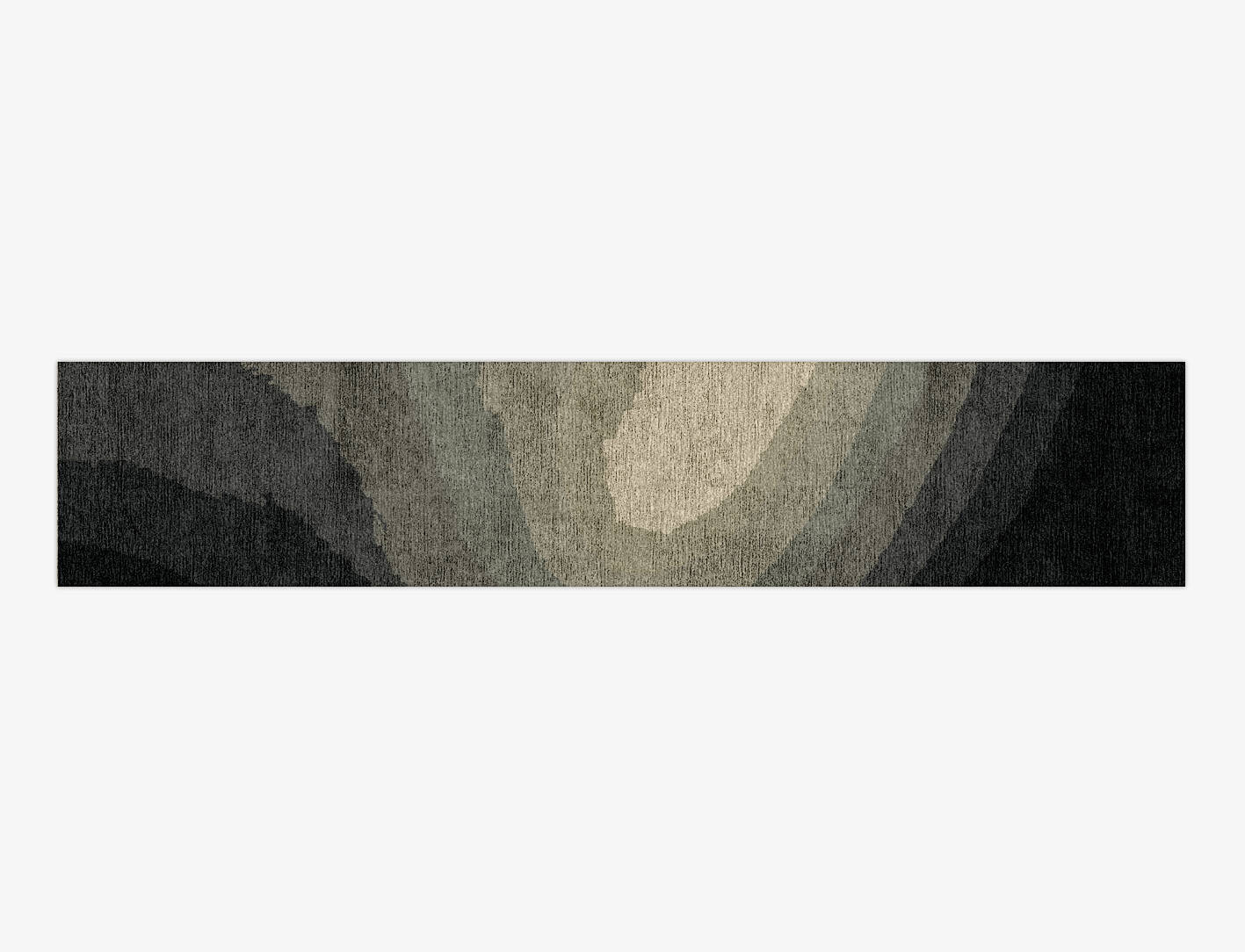 Hampstead Gradation Runner Hand Knotted Bamboo Silk Custom Rug by Rug Artisan