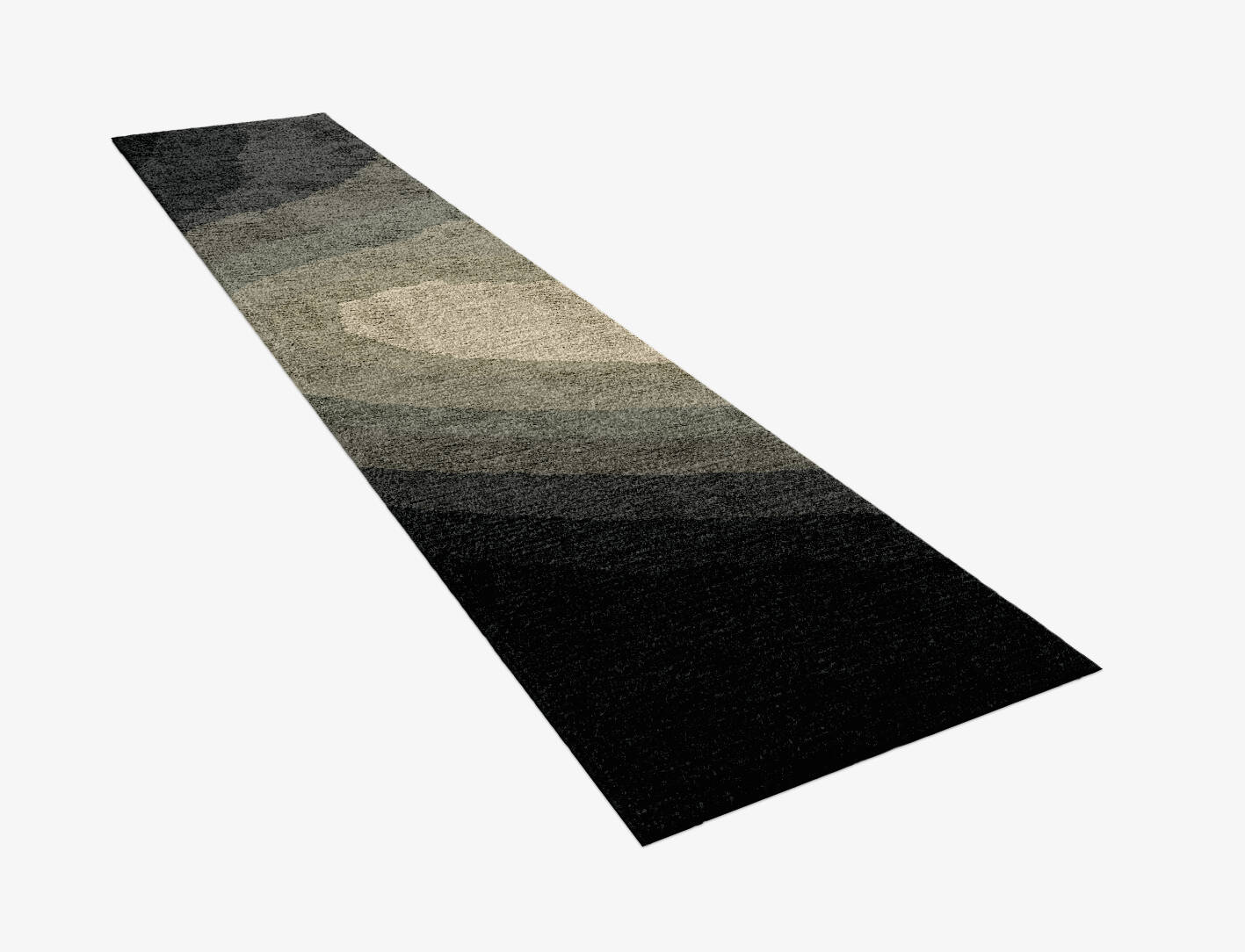 Hampstead Gradation Runner Hand Knotted Bamboo Silk Custom Rug by Rug Artisan