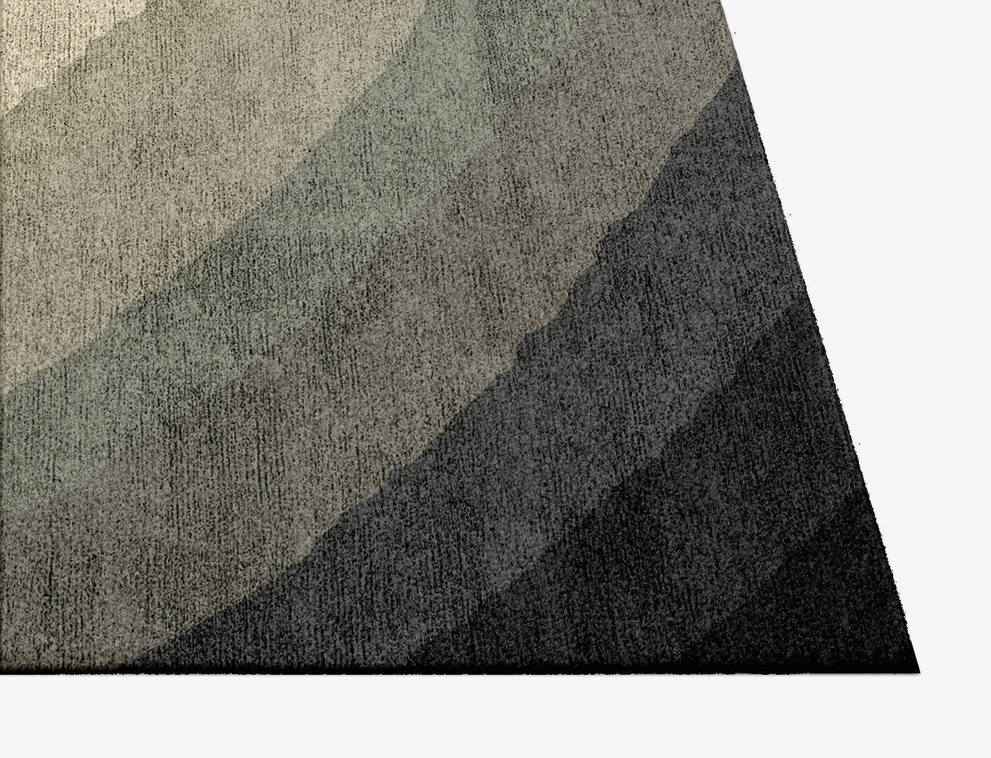 Hampstead Gradation Square Hand Knotted Bamboo Silk Custom Rug by Rug Artisan