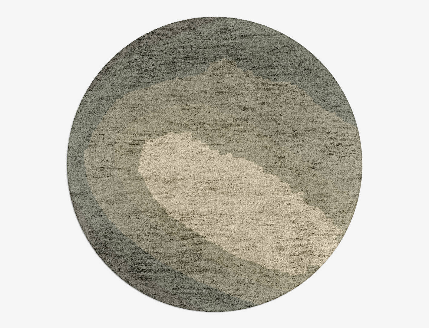 Hampstead Gradation Round Hand Tufted Bamboo Silk Custom Rug by Rug Artisan