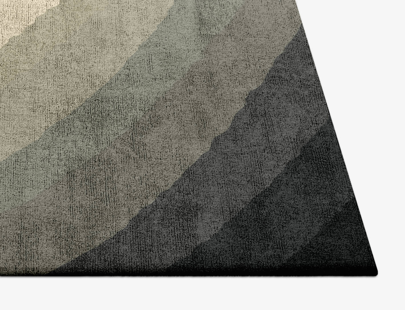 Hampstead Gradation Square Hand Tufted Bamboo Silk Custom Rug by Rug Artisan