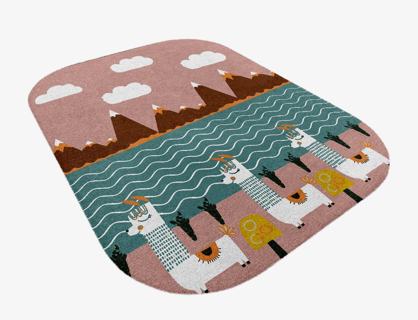 Happy Place Kids Oblong Hand Knotted Tibetan Wool Custom Rug by Rug Artisan