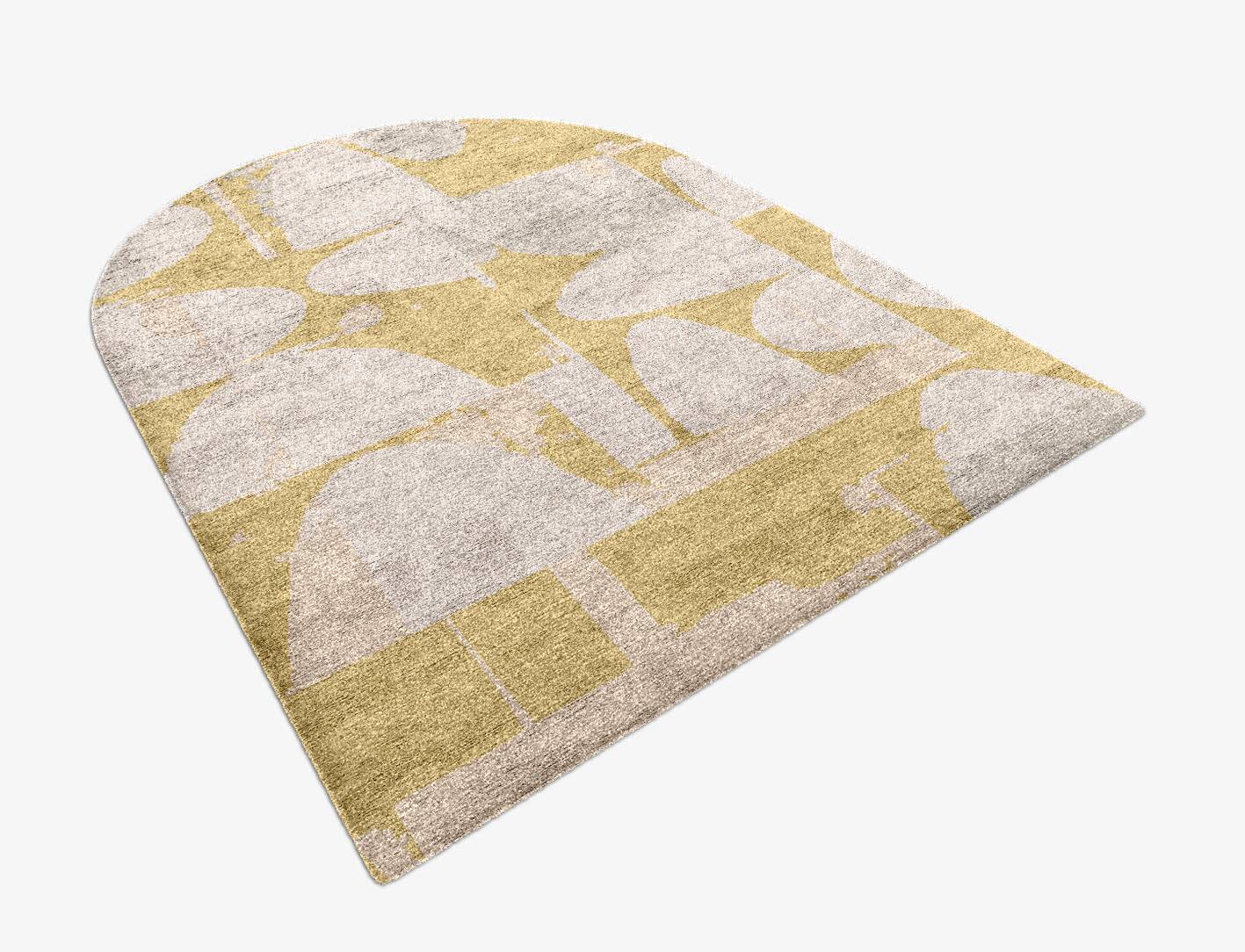 Harper Abstract Arch Hand Knotted Bamboo Silk Custom Rug by Rug Artisan
