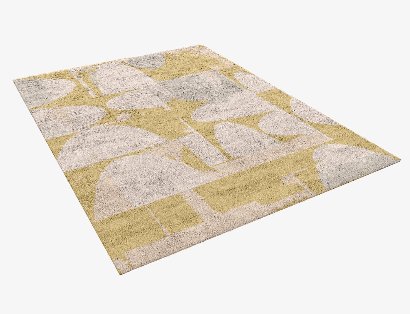 Harper Abstract Rectangle Hand Knotted Bamboo Silk Custom Rug by Rug Artisan
