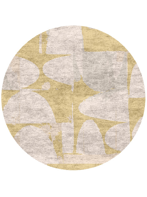 Harper Abstract Round Hand Knotted Bamboo Silk Custom Rug by Rug Artisan