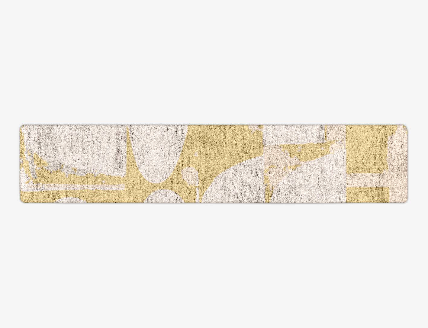Harper Abstract Runner Hand Tufted Bamboo Silk Custom Rug by Rug Artisan