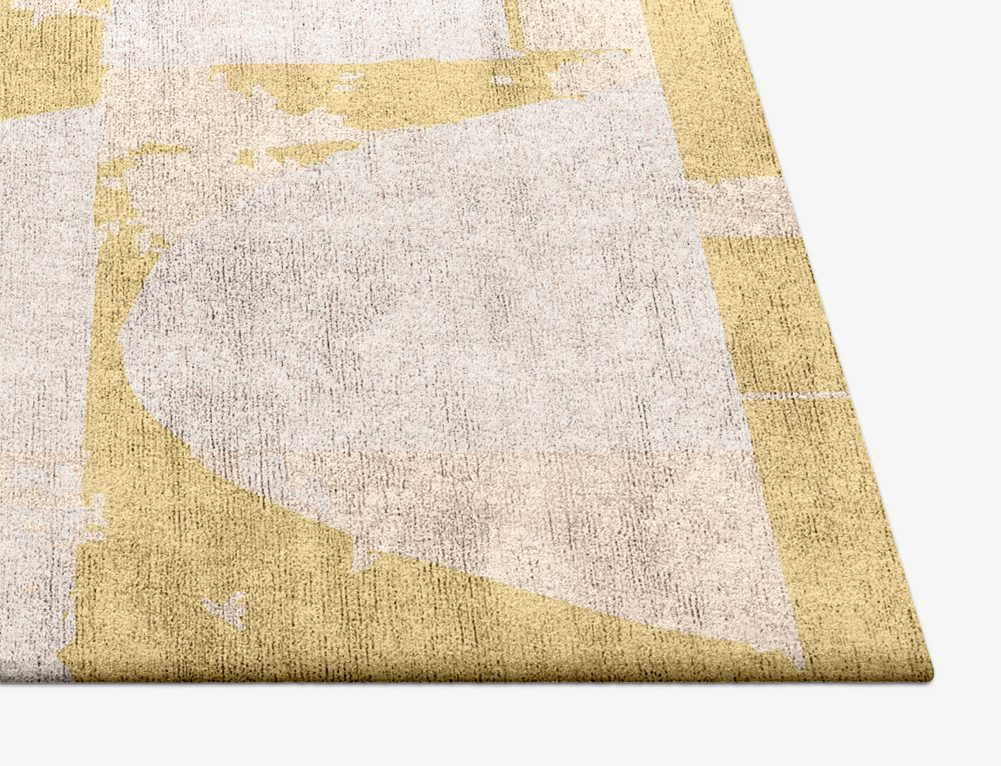 Harper Abstract Square Hand Tufted Bamboo Silk Custom Rug by Rug Artisan