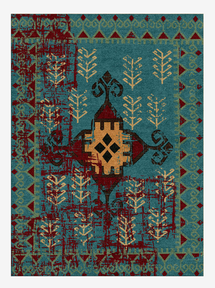 Hava Vintage Rectangle Hand Knotted Tibetan Wool Custom Rug by Rug Artisan