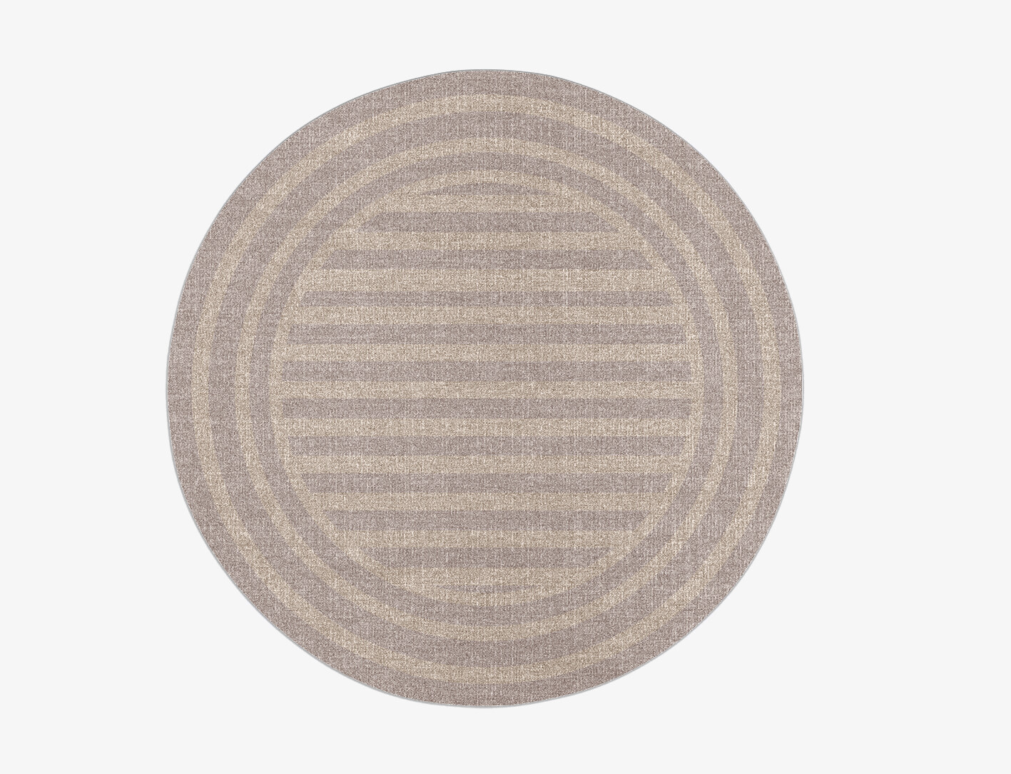 Hazel Minimalist Round Flatweave New Zealand Wool Custom Rug by Rug Artisan