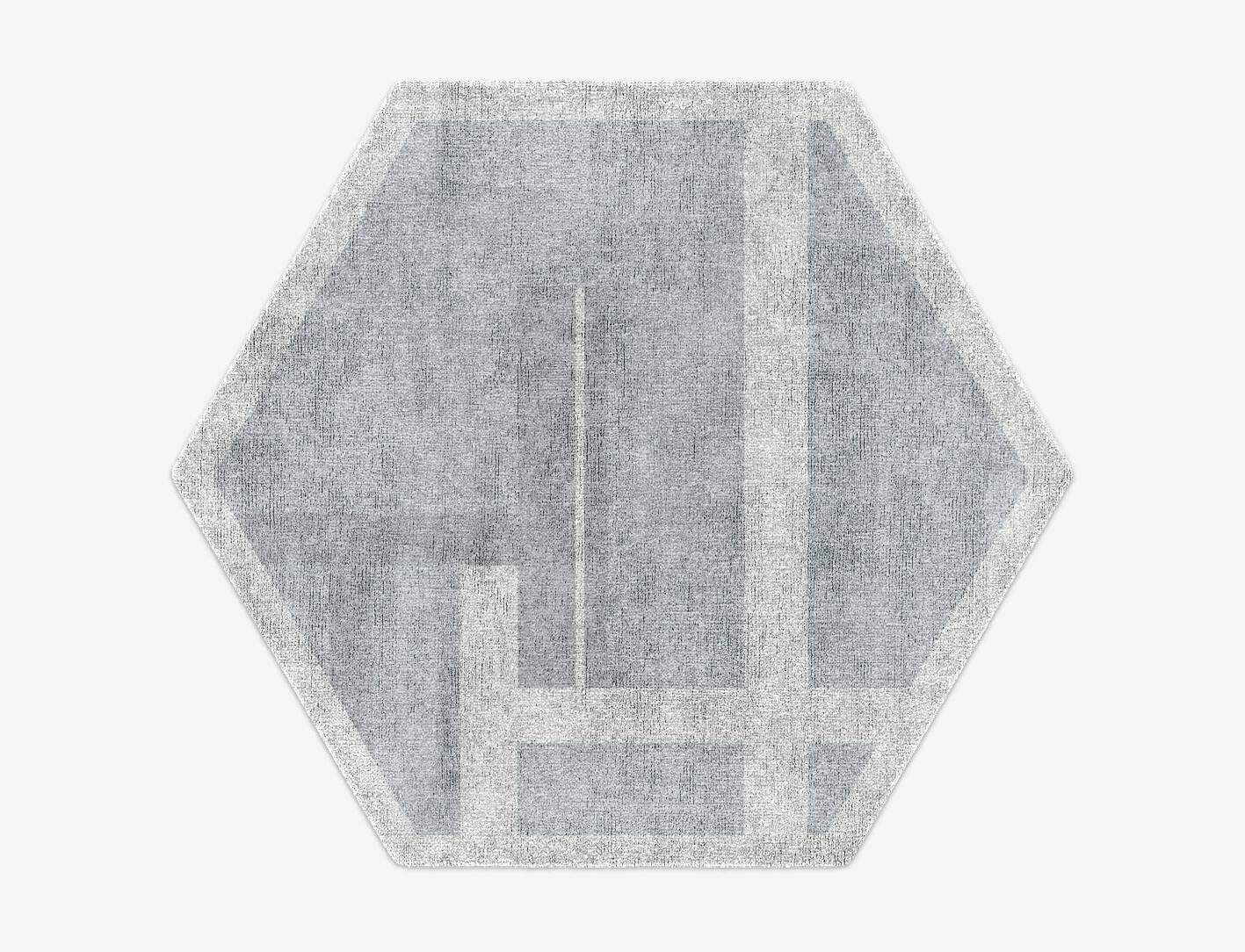 Heartsease  Hexagon Hand Knotted Bamboo Silk Custom Rug by Rug Artisan