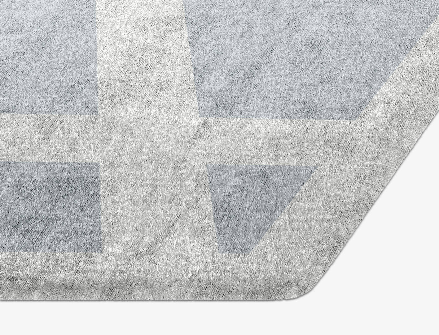 Heartsease  Hexagon Hand Knotted Bamboo Silk Custom Rug by Rug Artisan
