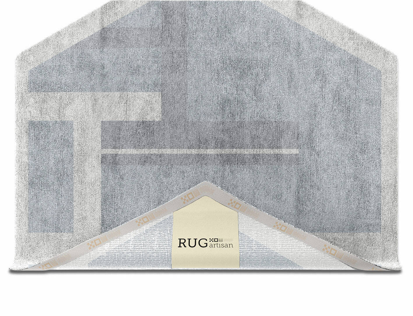 Heartsease  Hexagon Hand Knotted Bamboo Silk Custom Rug by Rug Artisan