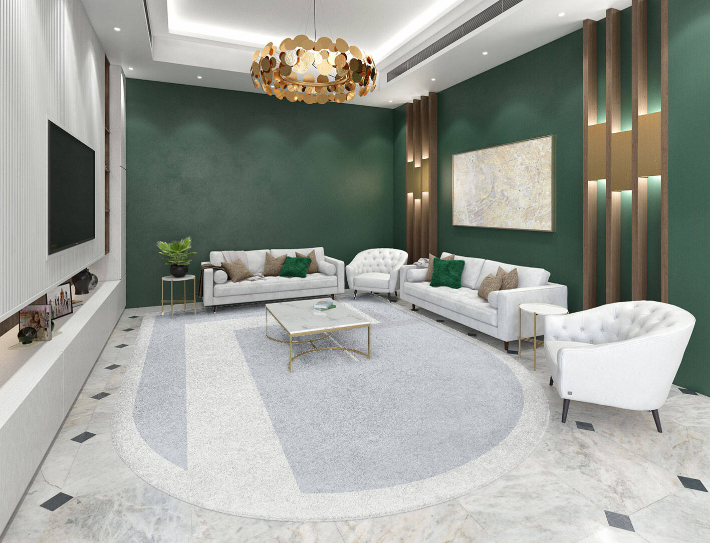 Heartsease  Arch Hand Tufted Pure Wool Custom Rug by Rug Artisan