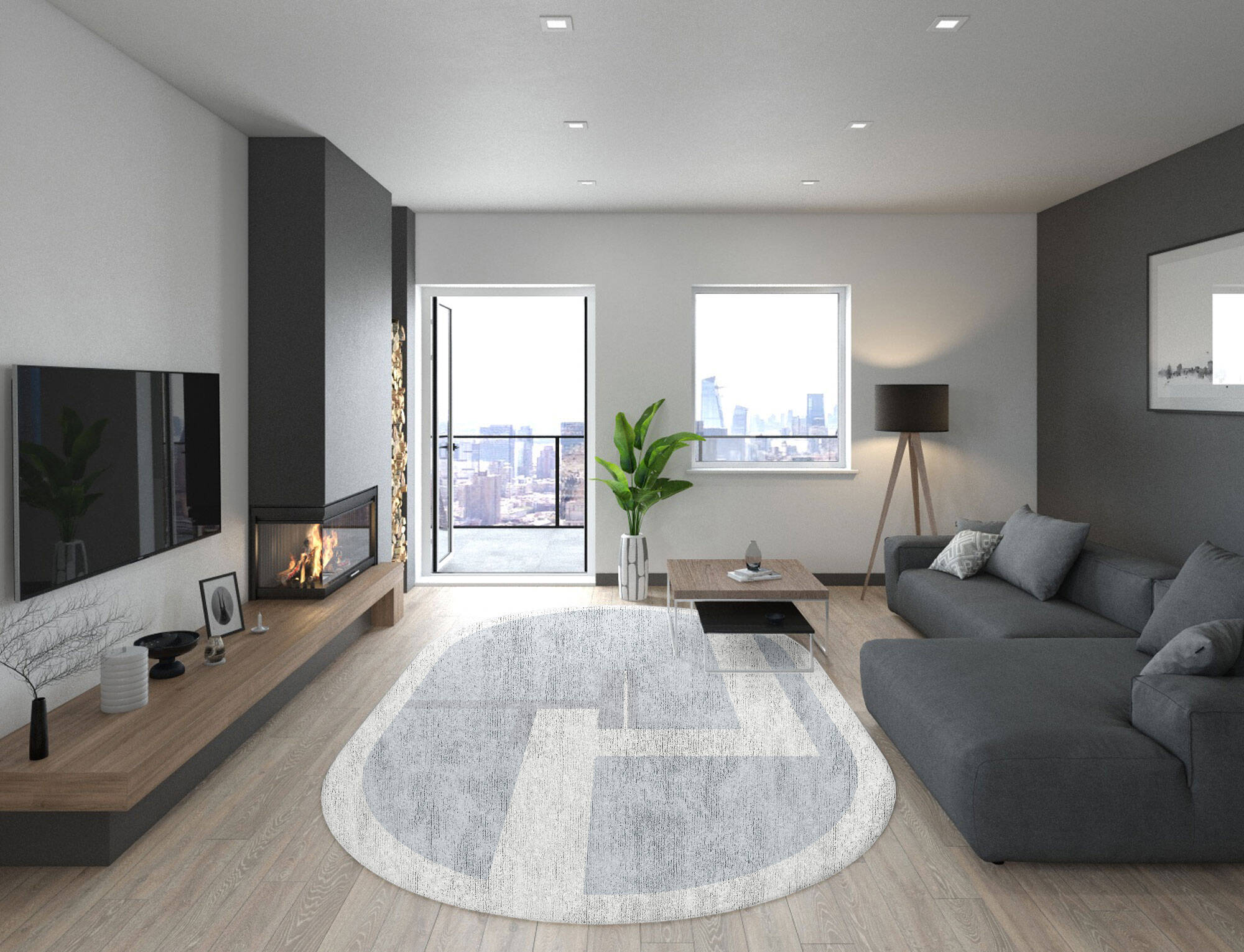 Heartsease  Capsule Hand Tufted Bamboo Silk Custom Rug by Rug Artisan