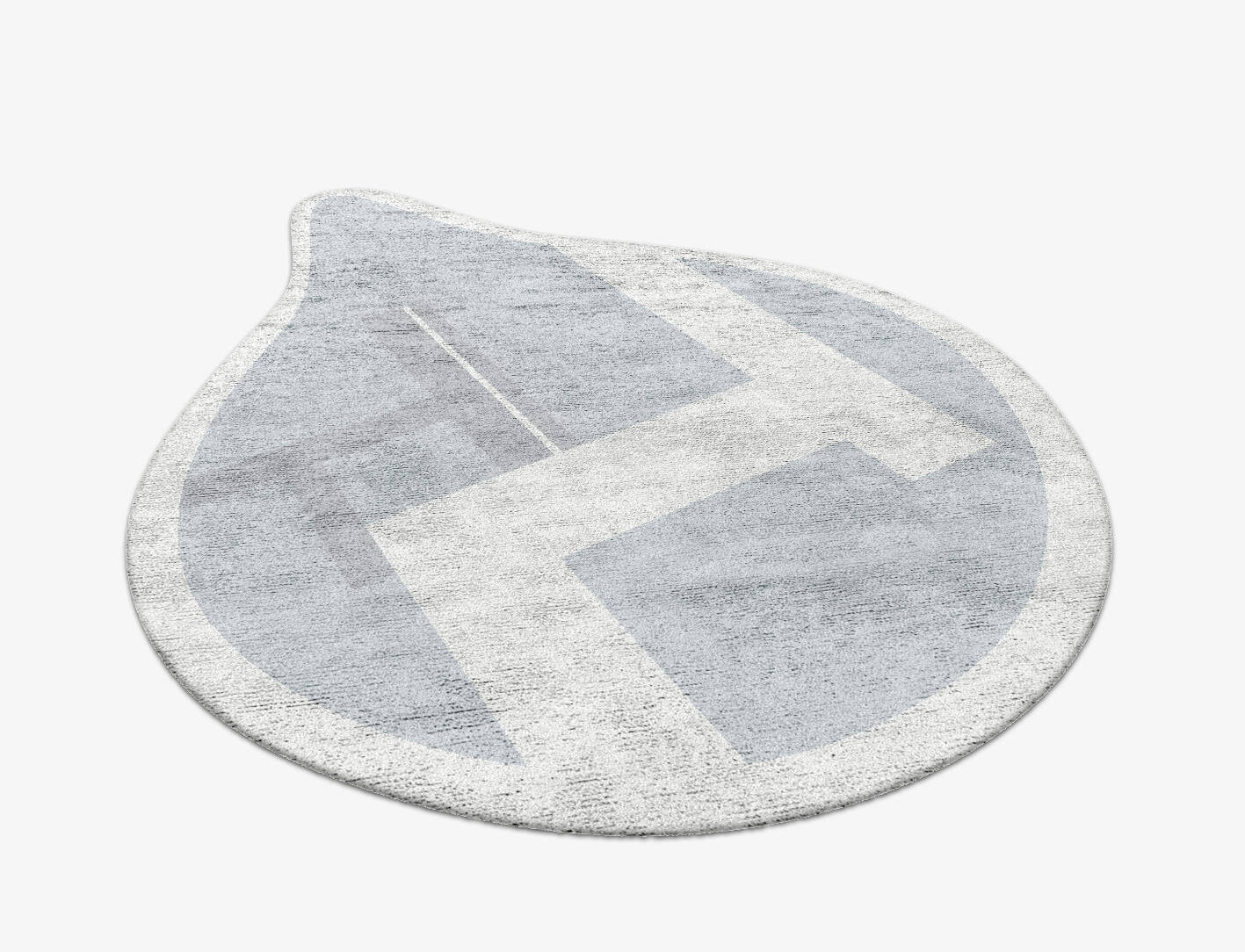 Heartsease  Drop Hand Tufted Bamboo Silk Custom Rug by Rug Artisan