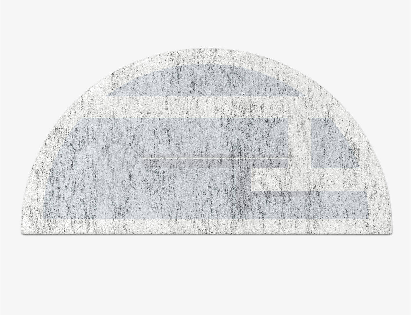 Heartsease  Halfmoon Hand Tufted Bamboo Silk Custom Rug by Rug Artisan