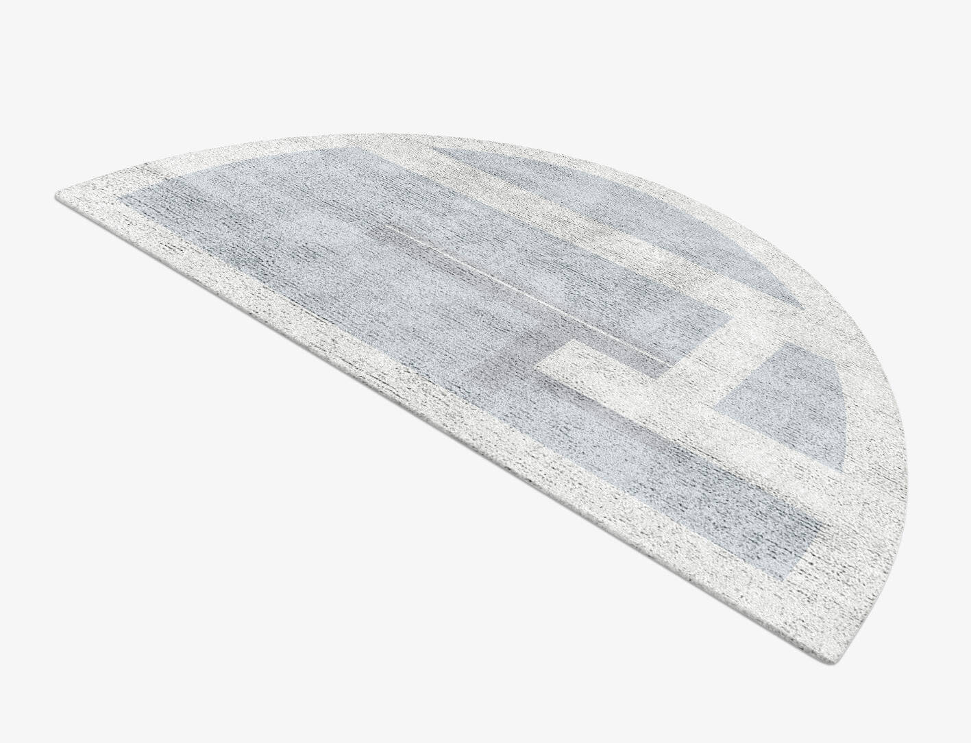 Heartsease  Halfmoon Hand Tufted Bamboo Silk Custom Rug by Rug Artisan