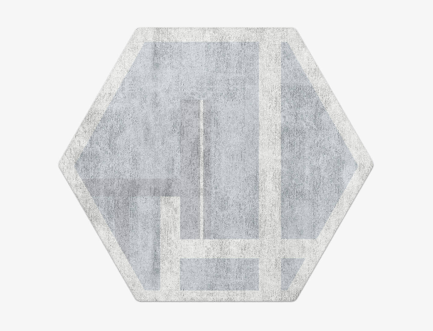 Heartsease  Hexagon Hand Tufted Bamboo Silk Custom Rug by Rug Artisan
