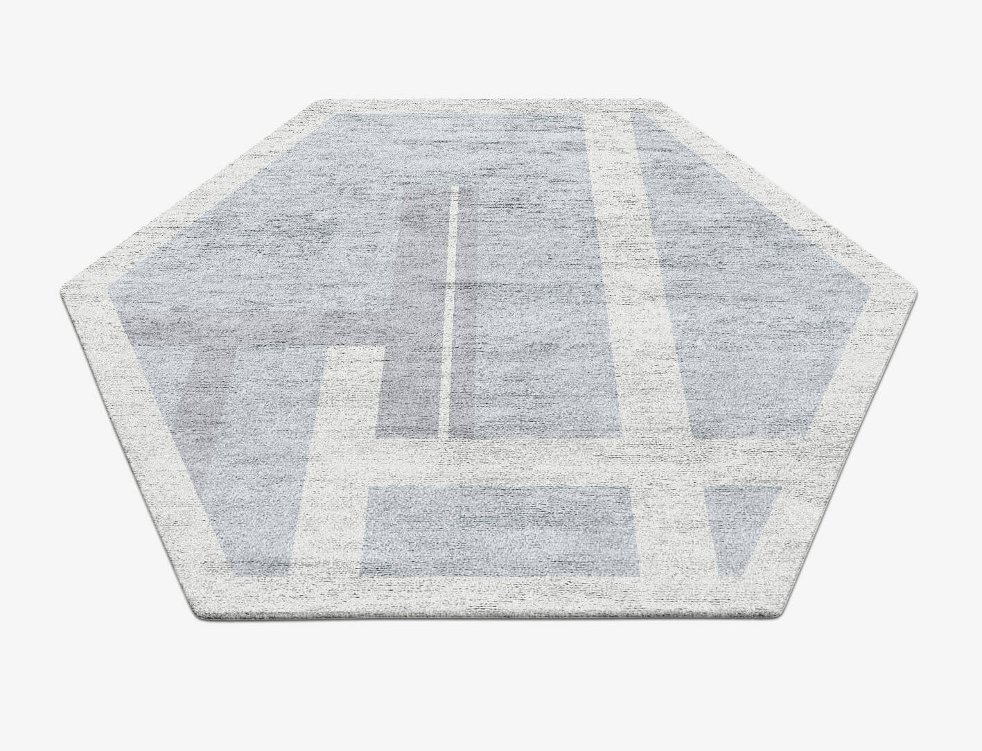 Heartsease  Hexagon Hand Tufted Bamboo Silk Custom Rug by Rug Artisan