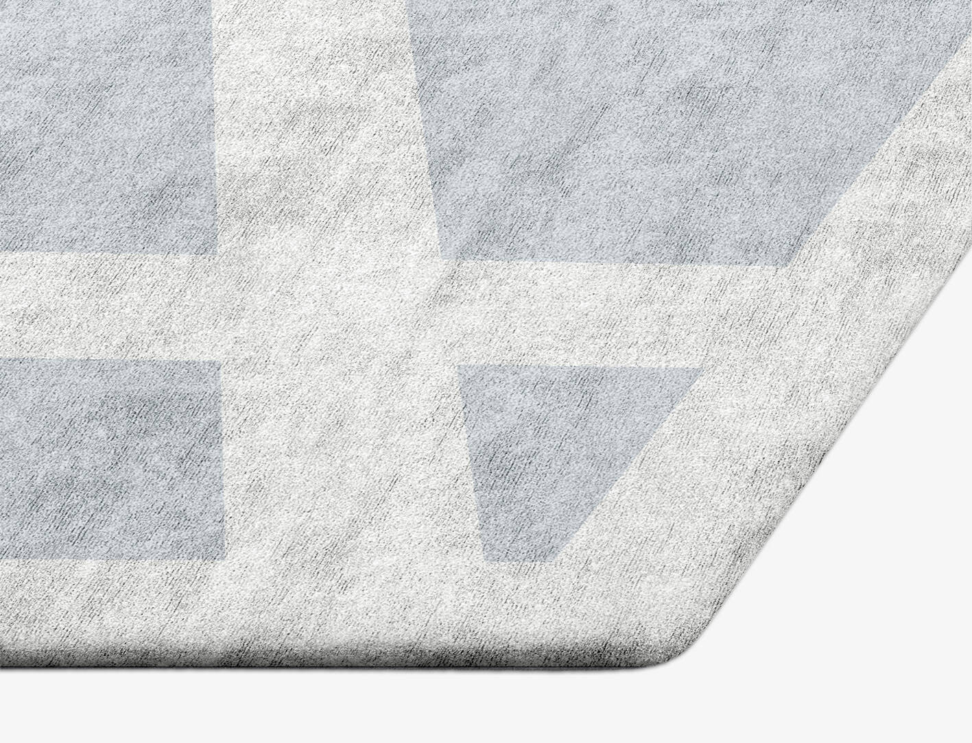 Heartsease  Hexagon Hand Tufted Bamboo Silk Custom Rug by Rug Artisan