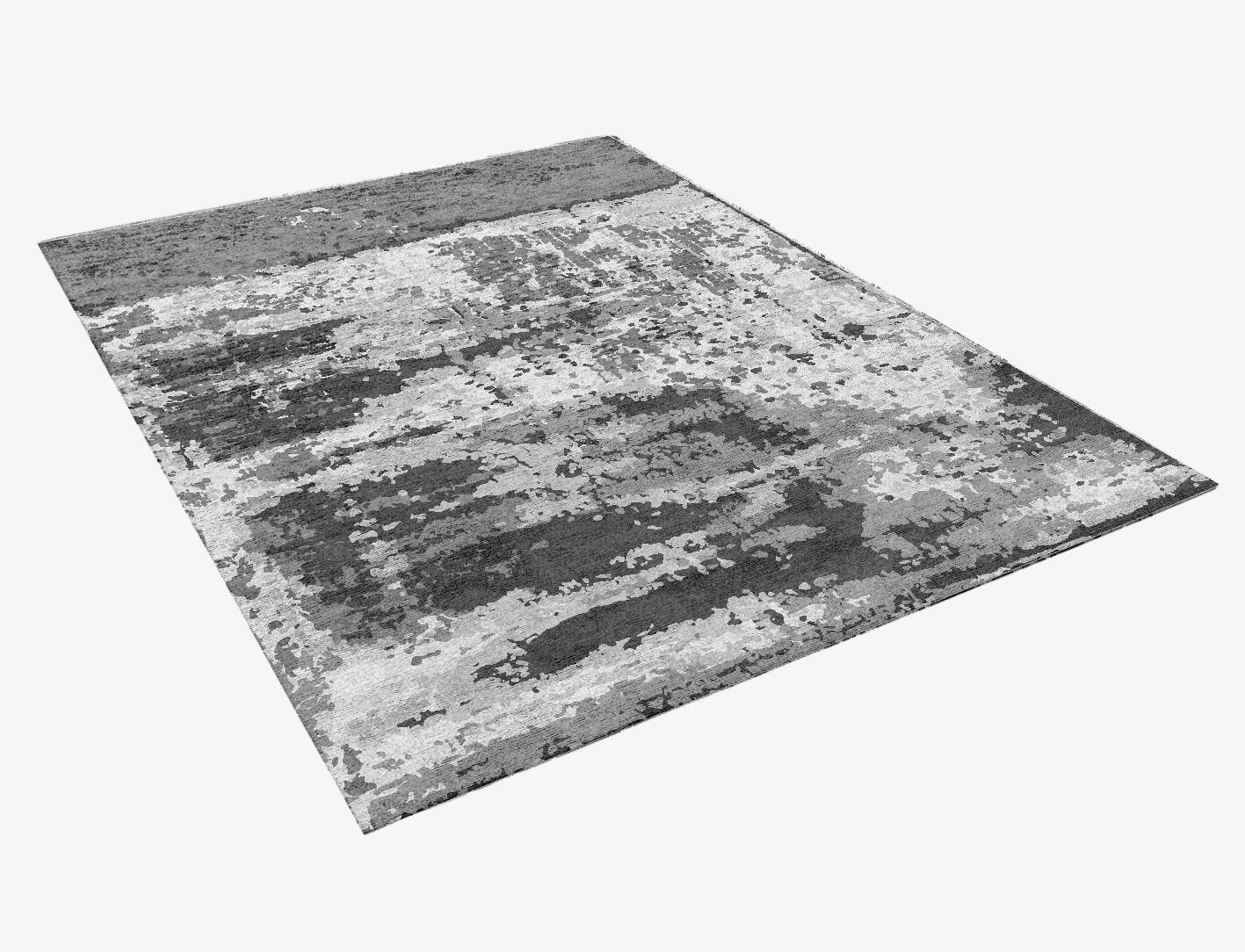 Heat Waves Surface Art Rectangle Hand Knotted Bamboo Silk Custom Rug by Rug Artisan