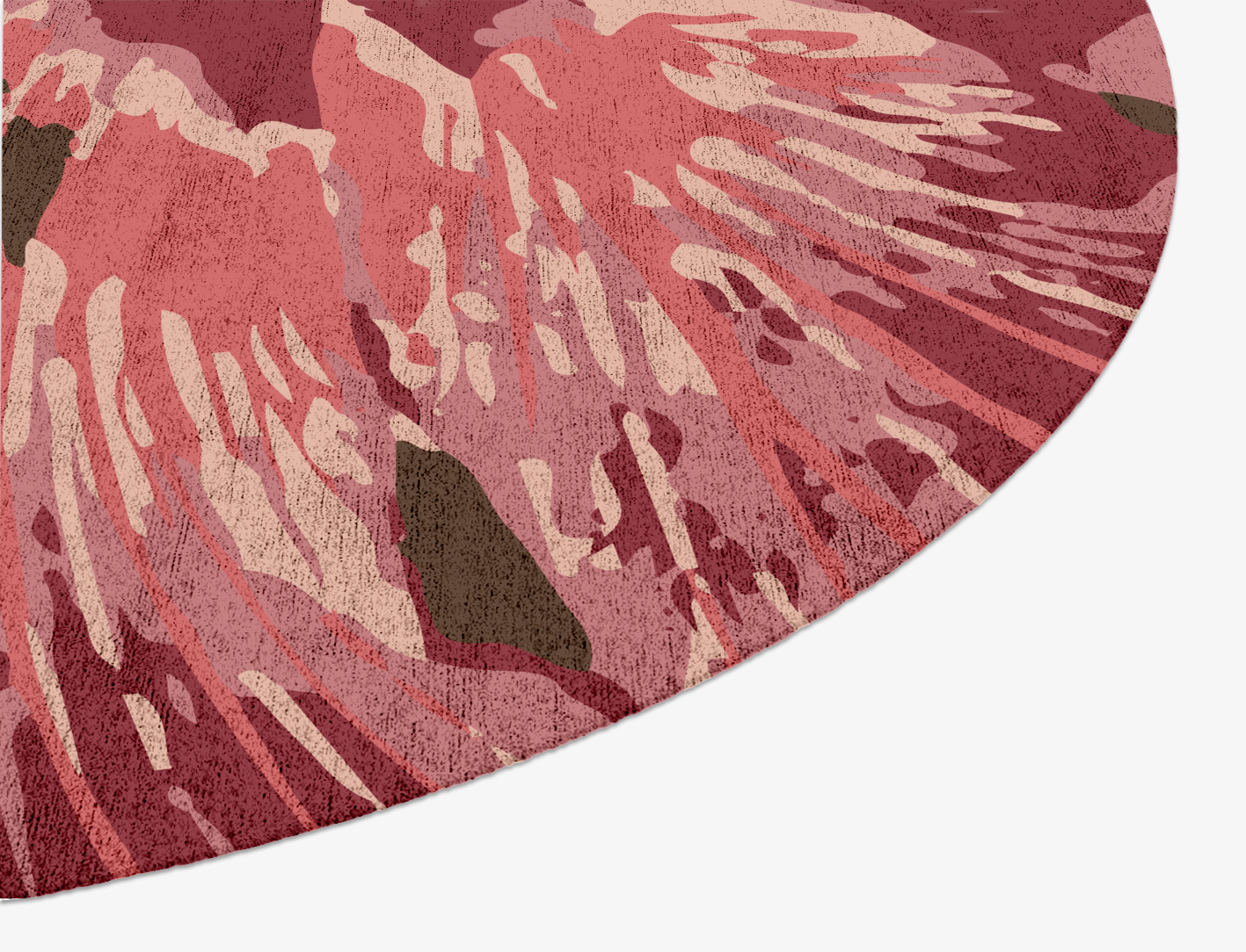 Heath Floral Oval Hand Knotted Bamboo Silk Custom Rug by Rug Artisan