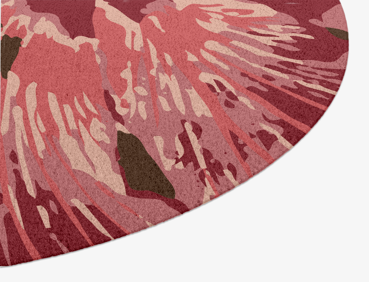 Heath Floral Oval Hand Knotted Tibetan Wool Custom Rug by Rug Artisan