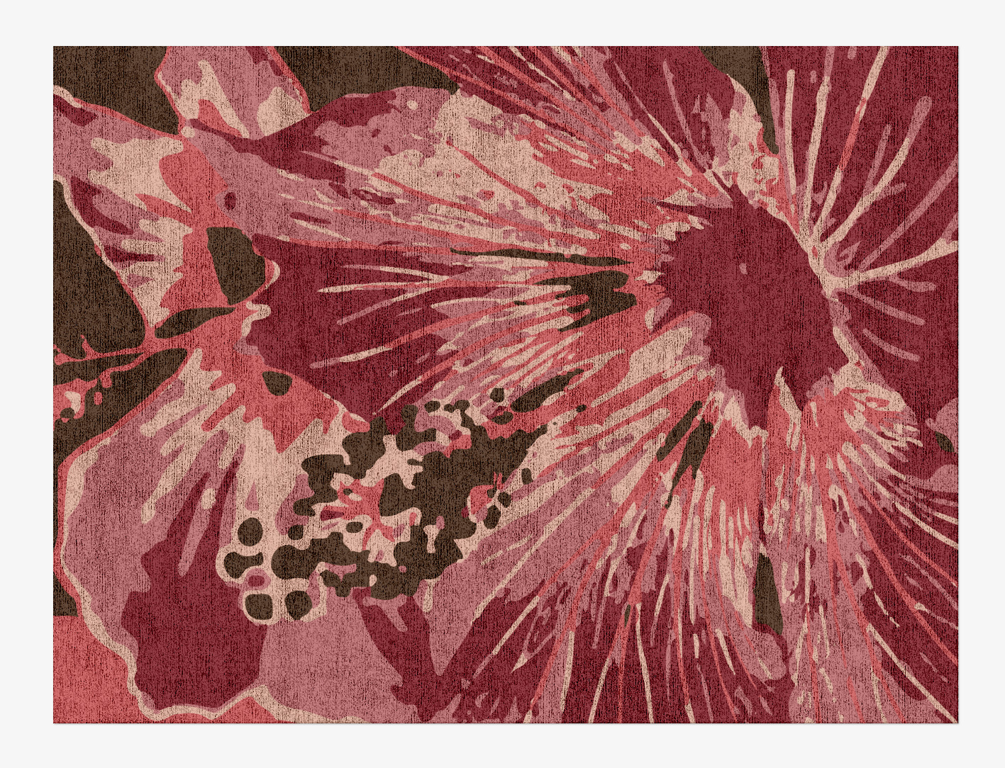 Heath Floral Rectangle Hand Knotted Bamboo Silk Custom Rug by Rug Artisan