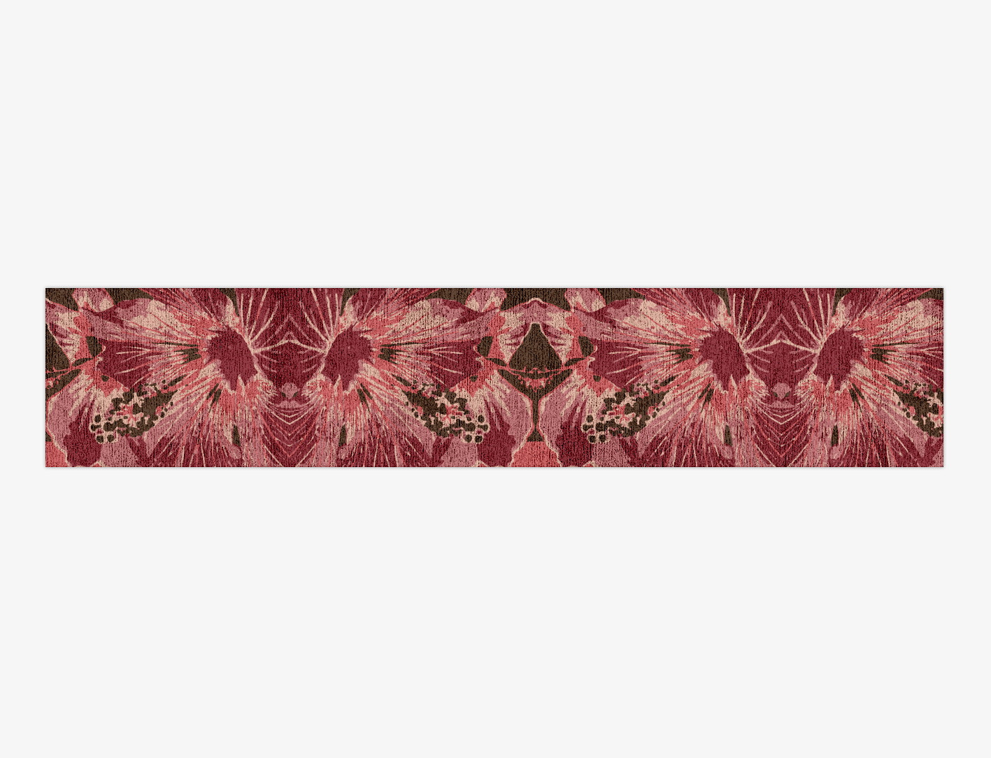 Heath Floral Runner Hand Knotted Bamboo Silk Custom Rug by Rug Artisan