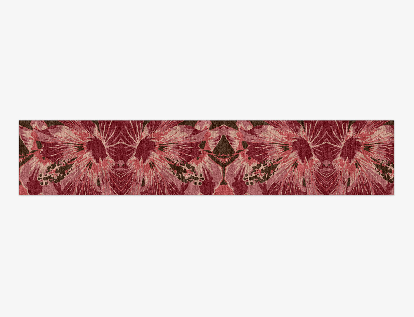 Heath Floral Runner Hand Knotted Tibetan Wool Custom Rug by Rug Artisan