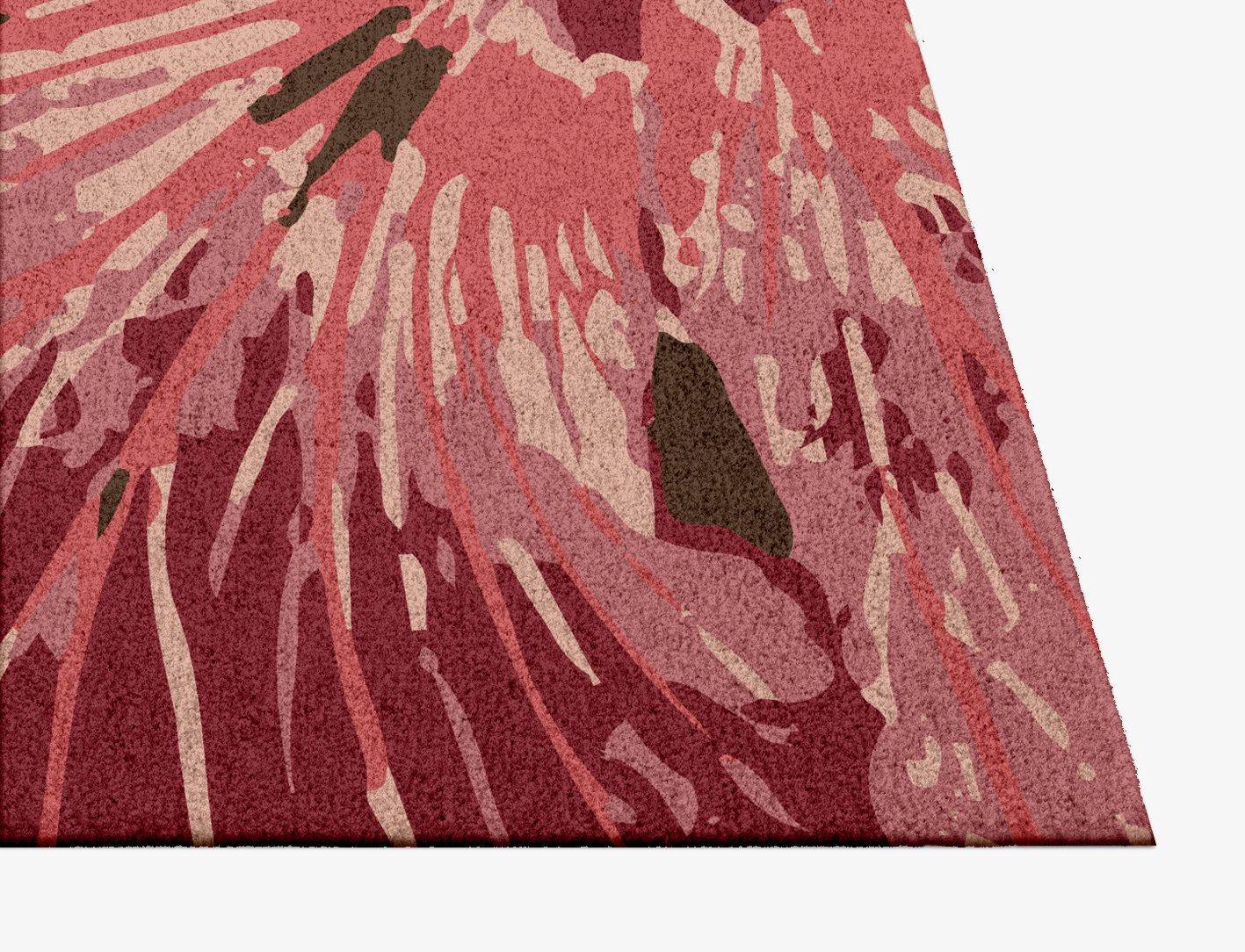 Heath Floral Square Hand Knotted Tibetan Wool Custom Rug by Rug Artisan
