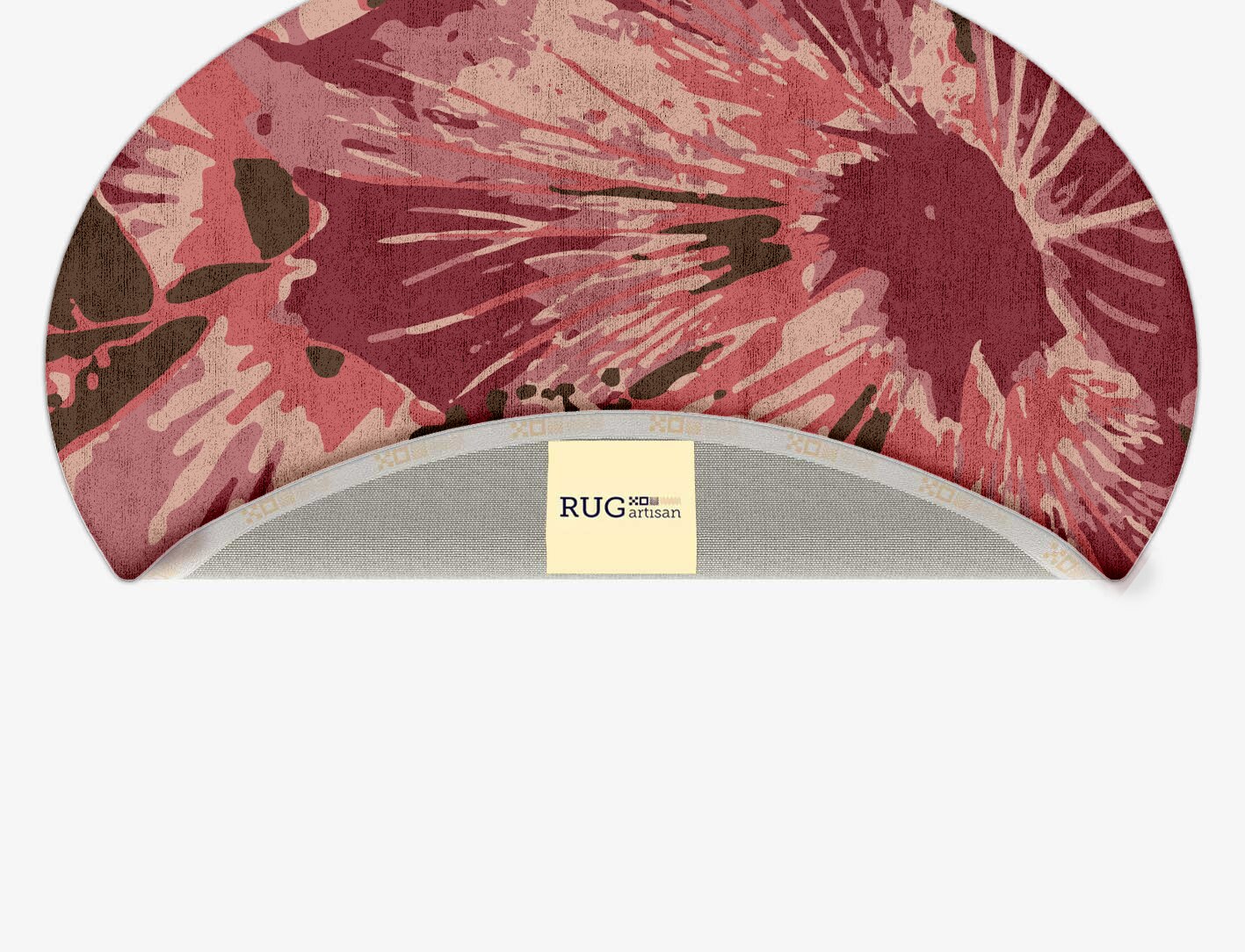 Heath Floral Oval Hand Tufted Bamboo Silk Custom Rug by Rug Artisan