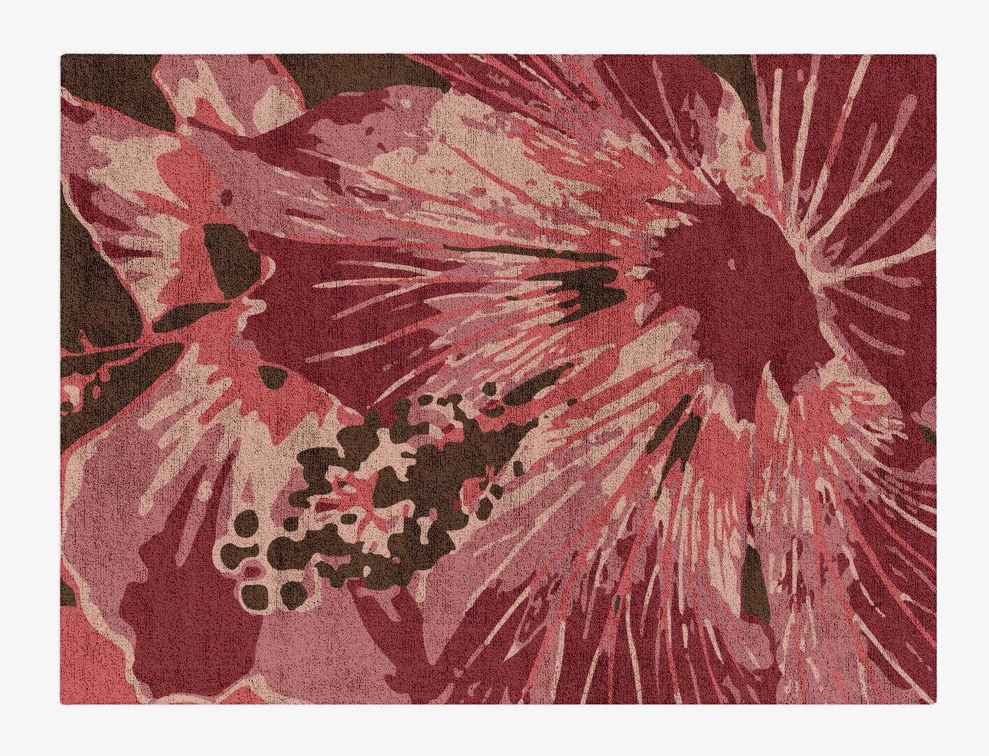 Heath Floral Rectangle Hand Tufted Bamboo Silk Custom Rug by Rug Artisan