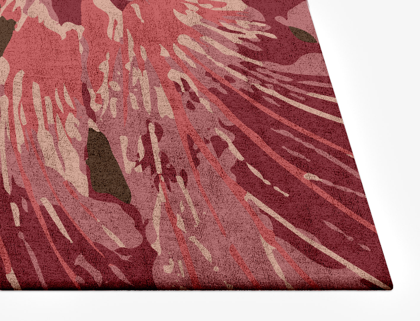 Heath Floral Rectangle Hand Tufted Bamboo Silk Custom Rug by Rug Artisan