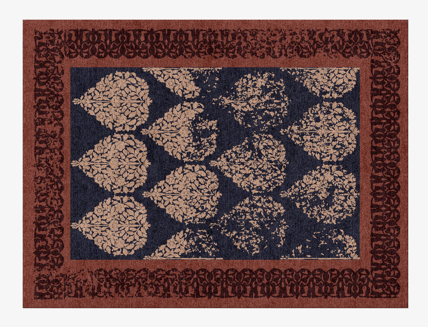 Hedgerows Vintage Rectangle Hand Knotted Tibetan Wool Custom Rug by Rug Artisan