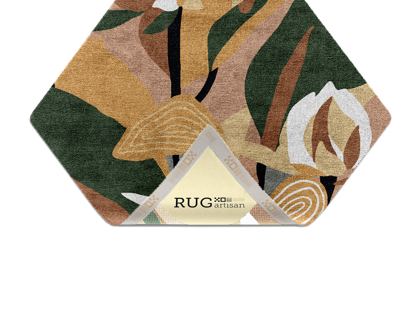Heliconia Field of Flowers Diamond Hand Knotted Bamboo Silk Custom Rug by Rug Artisan