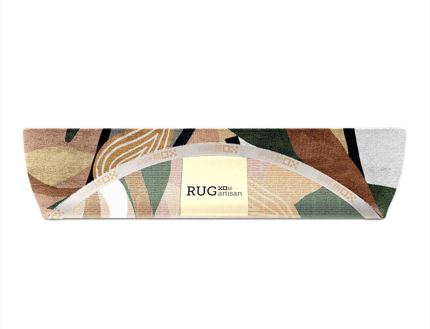 Heliconia Field of Flowers Halfmoon Hand Knotted Bamboo Silk Custom Rug by Rug Artisan