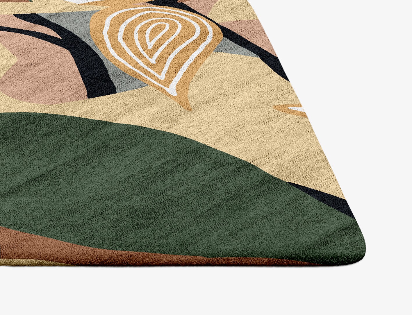 Heliconia Field of Flowers Ogee Hand Tufted Bamboo Silk Custom Rug by Rug Artisan