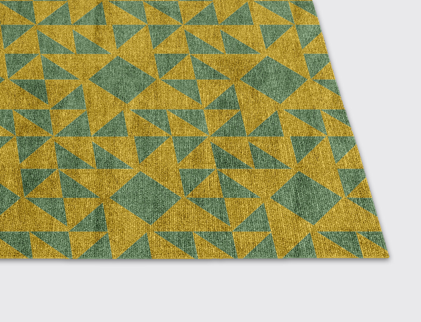 Helios Geometric Rectangle Flatweave Bamboo Silk Custom Rug by Rug Artisan