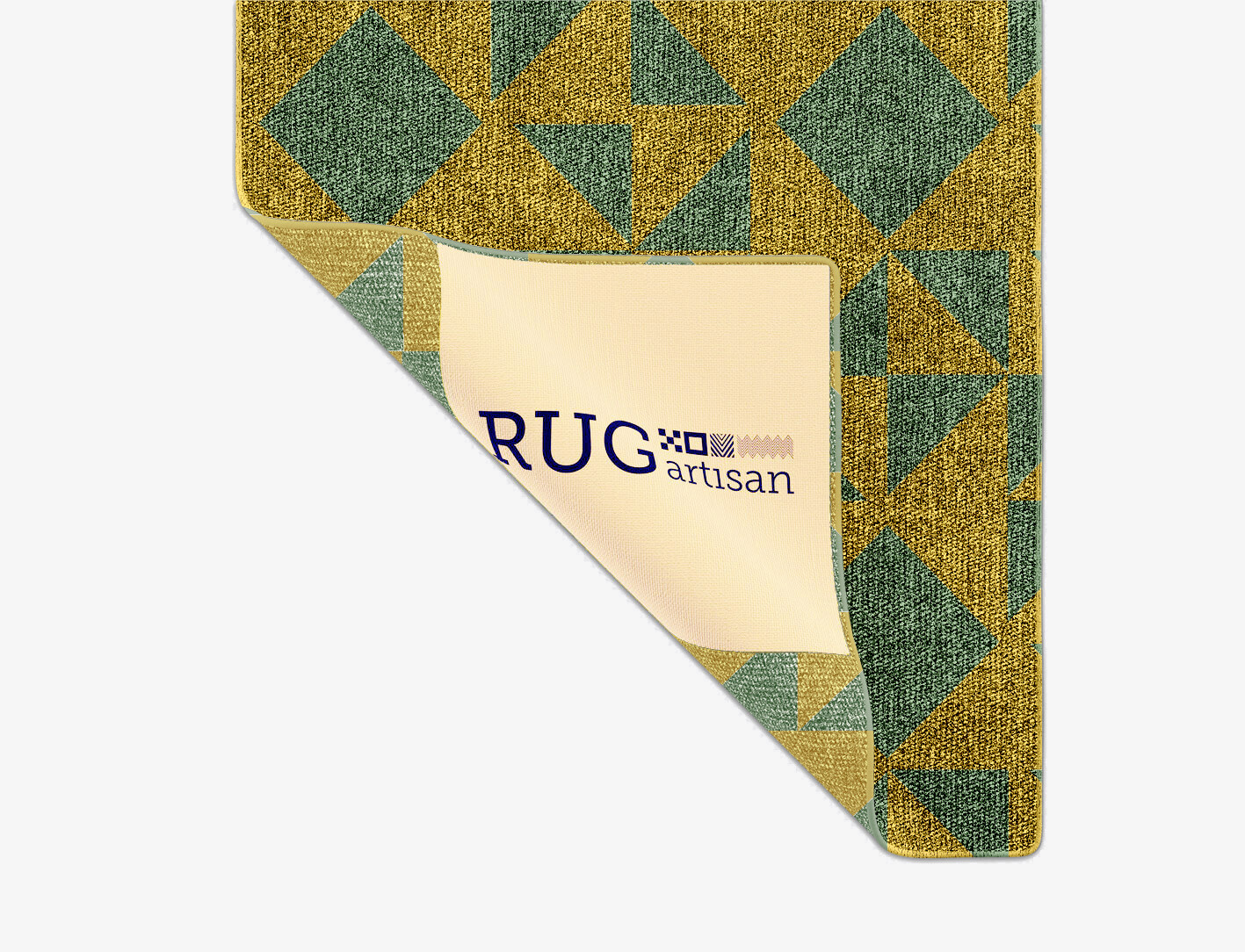 Helios Geometric Runner Flatweave Bamboo Silk Custom Rug by Rug Artisan