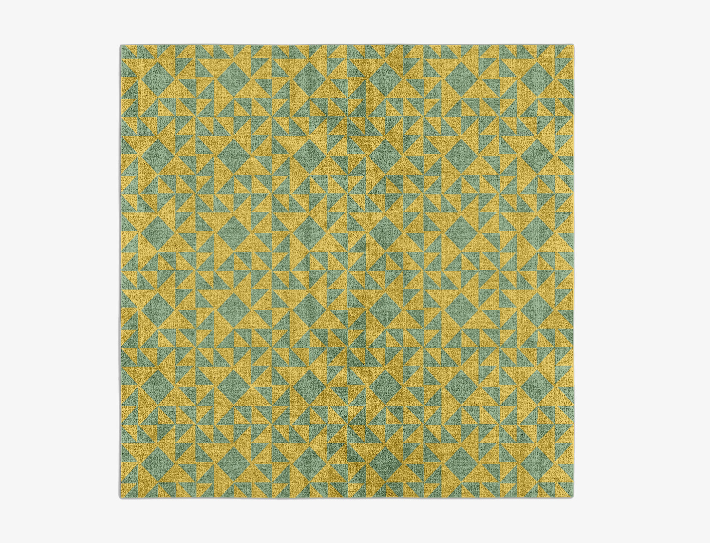 Helios Geometric Square Flatweave New Zealand Wool Custom Rug by Rug Artisan