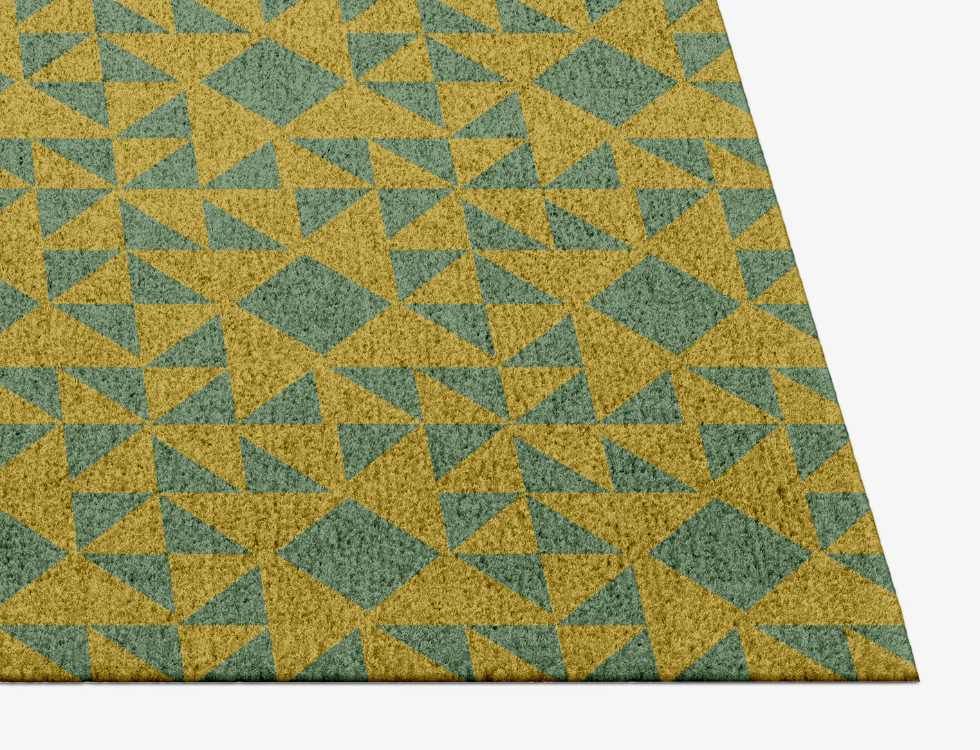 Helios Geometric Rectangle Hand Knotted Tibetan Wool Custom Rug by Rug Artisan
