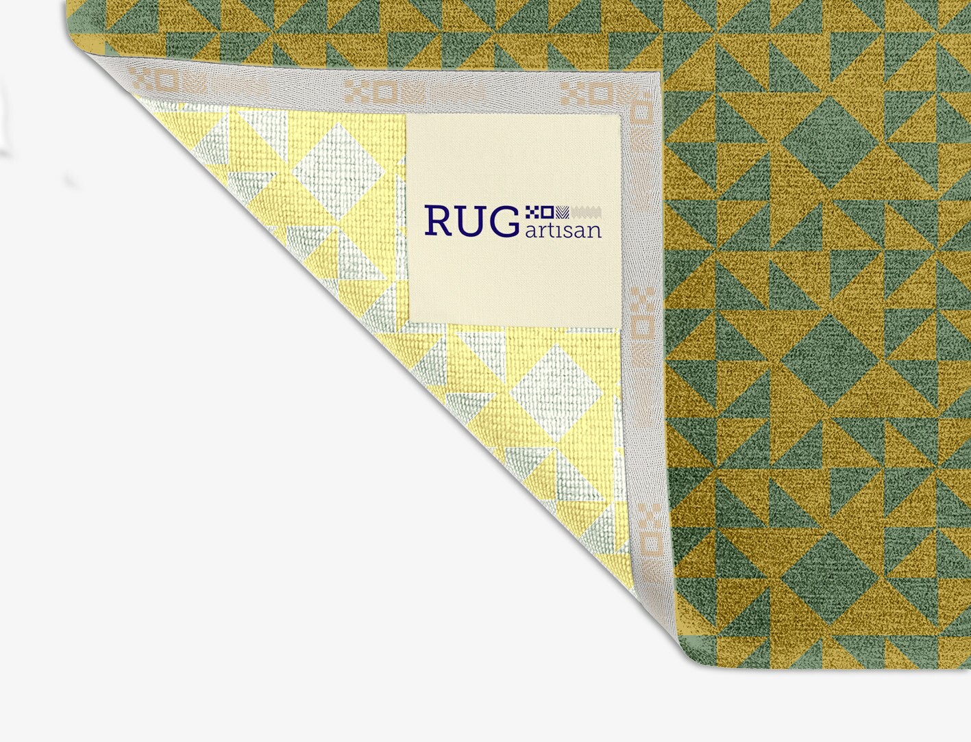 Helios Geometric Square Hand Knotted Tibetan Wool Custom Rug by Rug Artisan